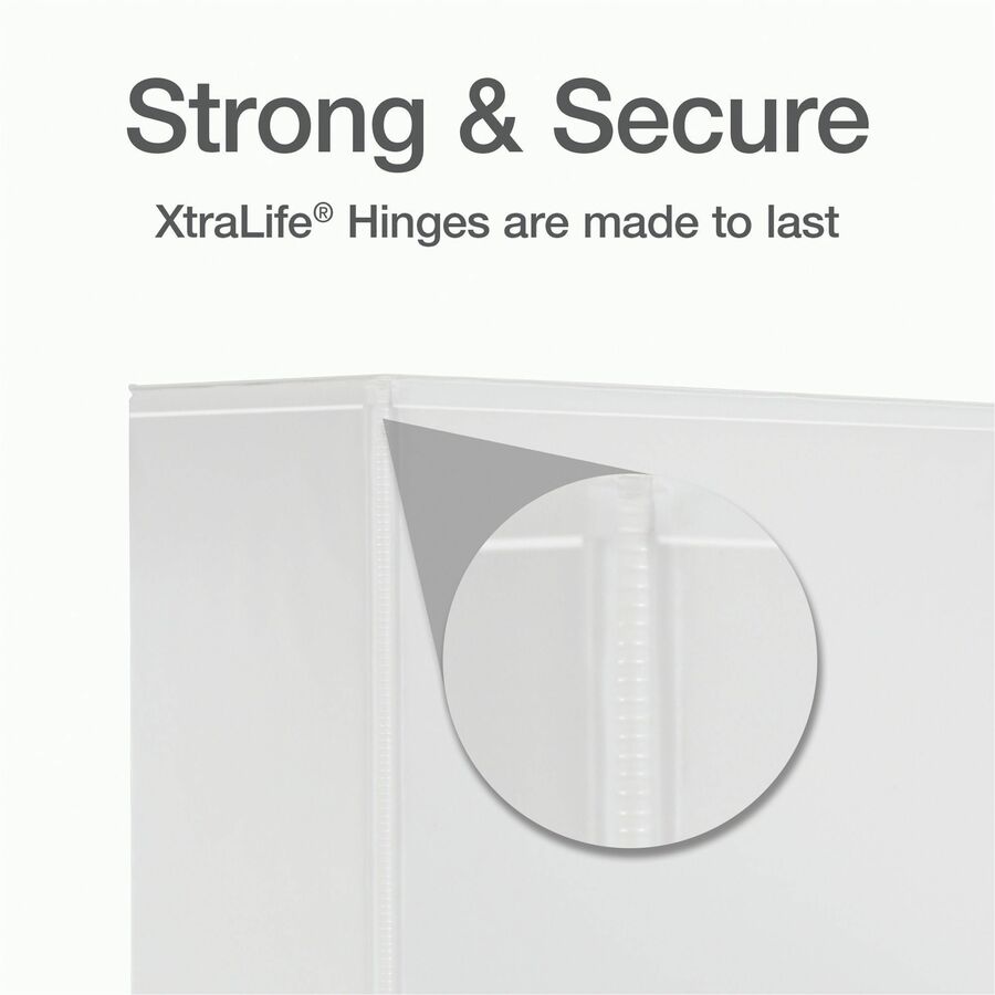 Cardinal&reg; Xtralife ClearVue Locking Slant-D Binder - 26340