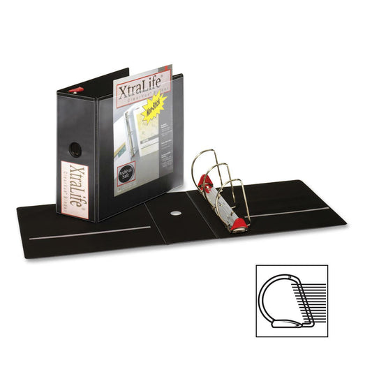 Cardinal XtraLife ClearVue Non-Stick Locking Slant-D Ring Binder