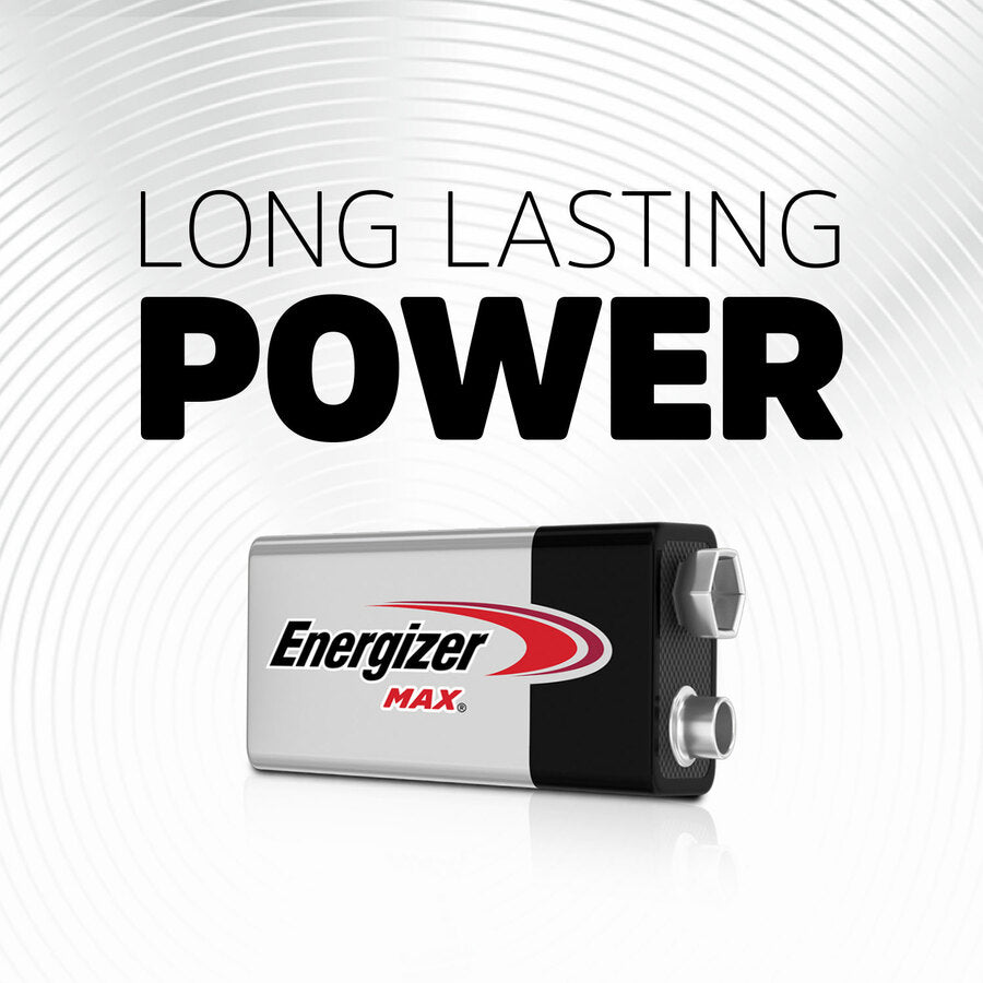 Energizer 9-Volt MAX Alkaline Batteries - 522BP-2