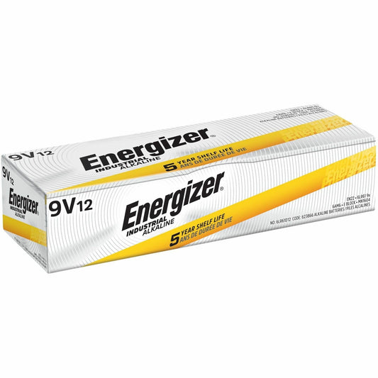 Energizer 9-Volt Industrial Alkaline Batteries
