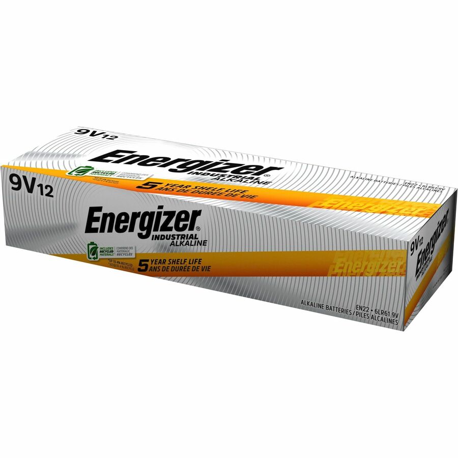 Energizer 9-Volt Industrial Alkaline Batteries - EN22