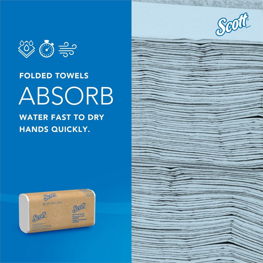 Scott&reg; Multifold Paper Towels with Absorbency Pockets - 01804