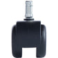 Master Caster Safety Series Carpet Casters, Standard Neck, 5/Set - 64234