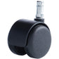 Master Caster Safety Series Carpet Casters, Standard Neck, 5/Set