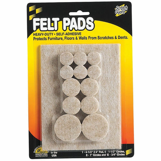 Master Mfg. Co Scratch Guard&reg; Felt Pads, Combo Pack