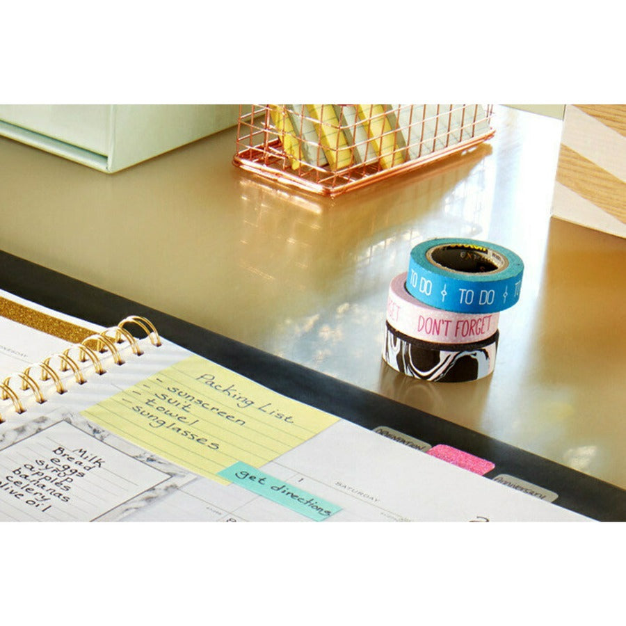 Post-it&reg; Original Lined Notes, Canary Yellow, 3" x 5" , 100 Sheets/Pad, 12 Pads/PK - 635