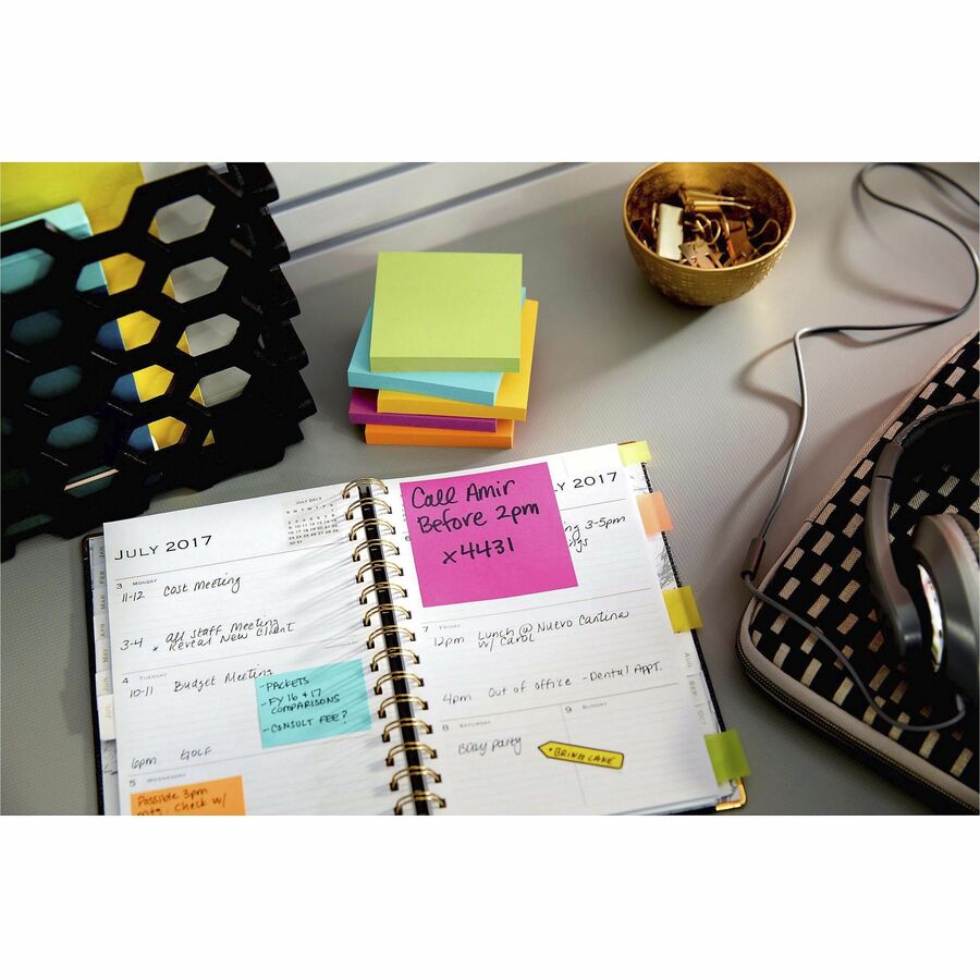 Post-it&reg; Notes Original Notepads - Floral Fantasy Color Collection - 653-AU
