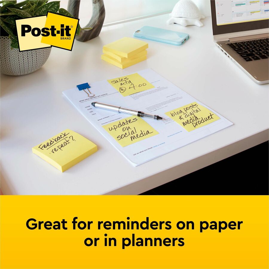 Post-it&reg; Notes Original Notepads - MMM 654