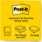 Post-it&reg; Notes Original Notepads - MMM 654