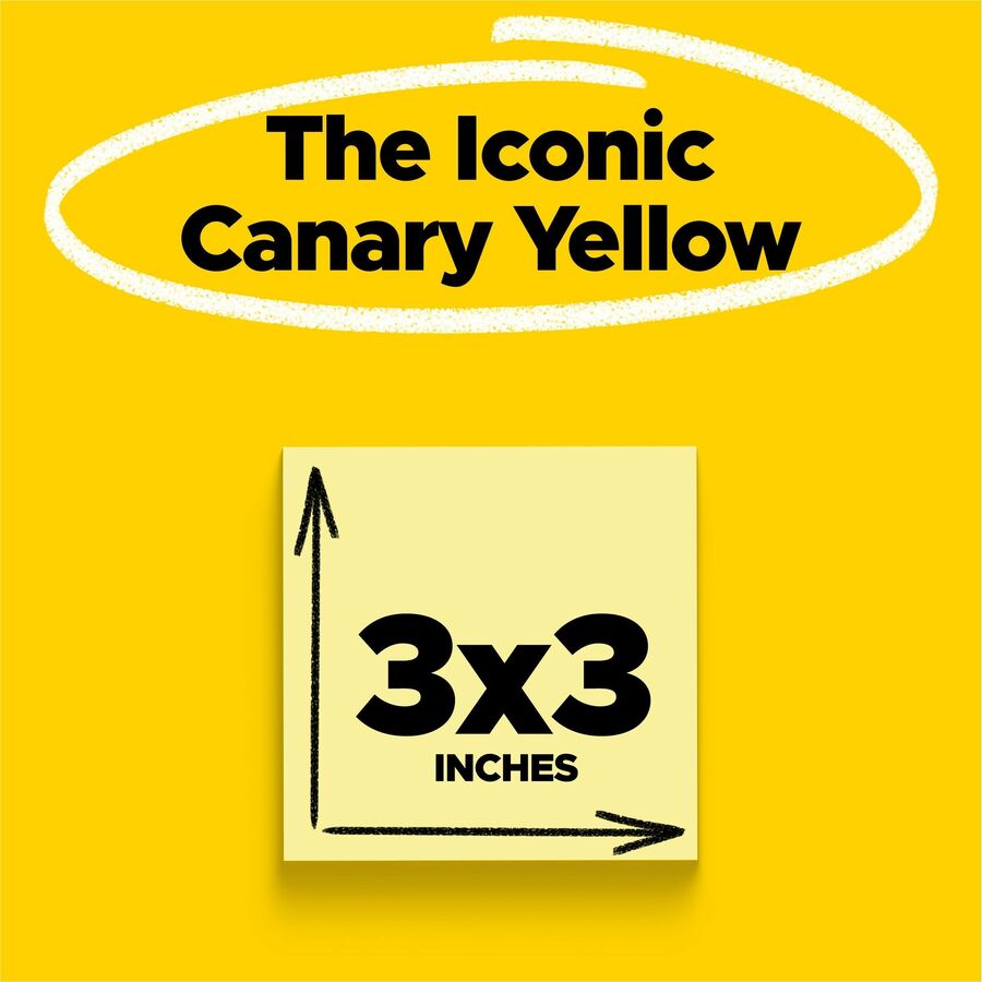 Post-it&reg; Notes Original Notepads - MMM 654