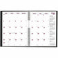 Brownline CoilPro Monthly Planner (14 Months) , 11" x 8-1/2" , English, Black - CB1262C.BLK