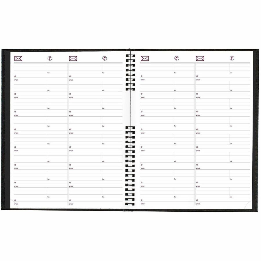 Brownline CoilPro Monthly Planner (14 Months) , 11" x 8-1/2" , English, Black - CB1262C.BLK