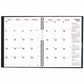 Brownline CoilPro Monthly Planner (14 Months) , 11" x 8-1/2" , English, Black - CB1262C.BLK