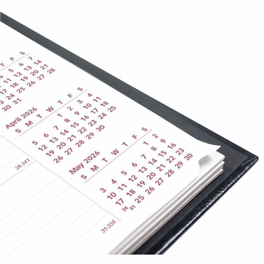 Brownline CoilPro Monthly Planner (14 Months) , 11" x 8-1/2" , English, Black - CB1262C.BLK