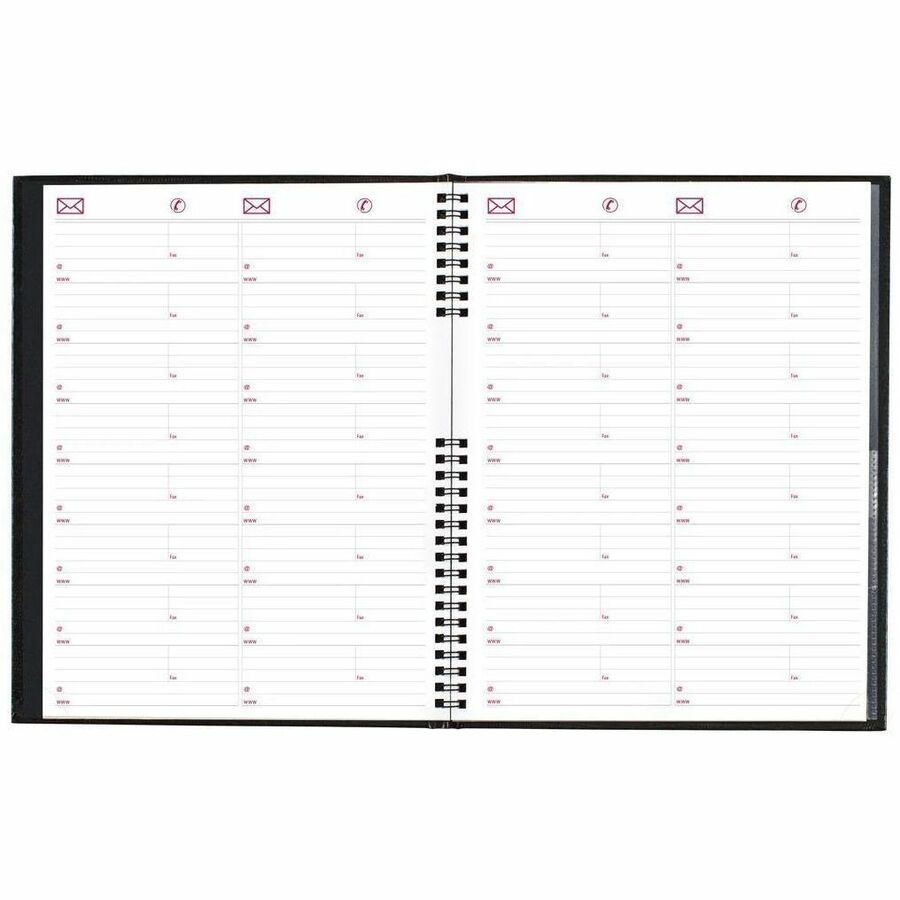 Brownline CoilPro Monthly Planner (14 Months) , 11" x 8-1/2" , English, Black - CB1262C.BLK