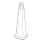 Rubbermaid Groundskeeper Cigarette Waste Collector - 257088 BEIG