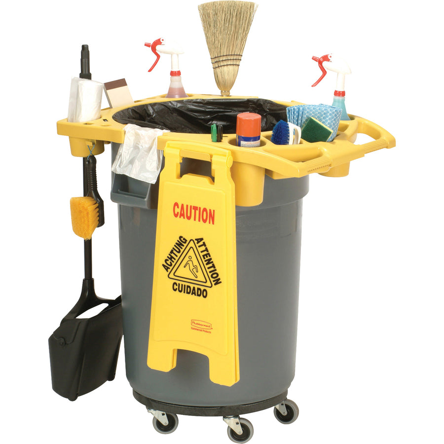 Rubbermaid Commercial Brute Rim Caddy - 9W8700 YEL