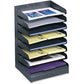 Safco Slanted Shelves Steel Desk Tray Sorter