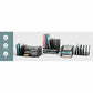 Safco Onyx 2 Horizontal/6 Upright Desk Organizer - 3255BL