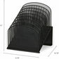 Safco Onyx Wire Mesh Desktop Organizer - 3258BL