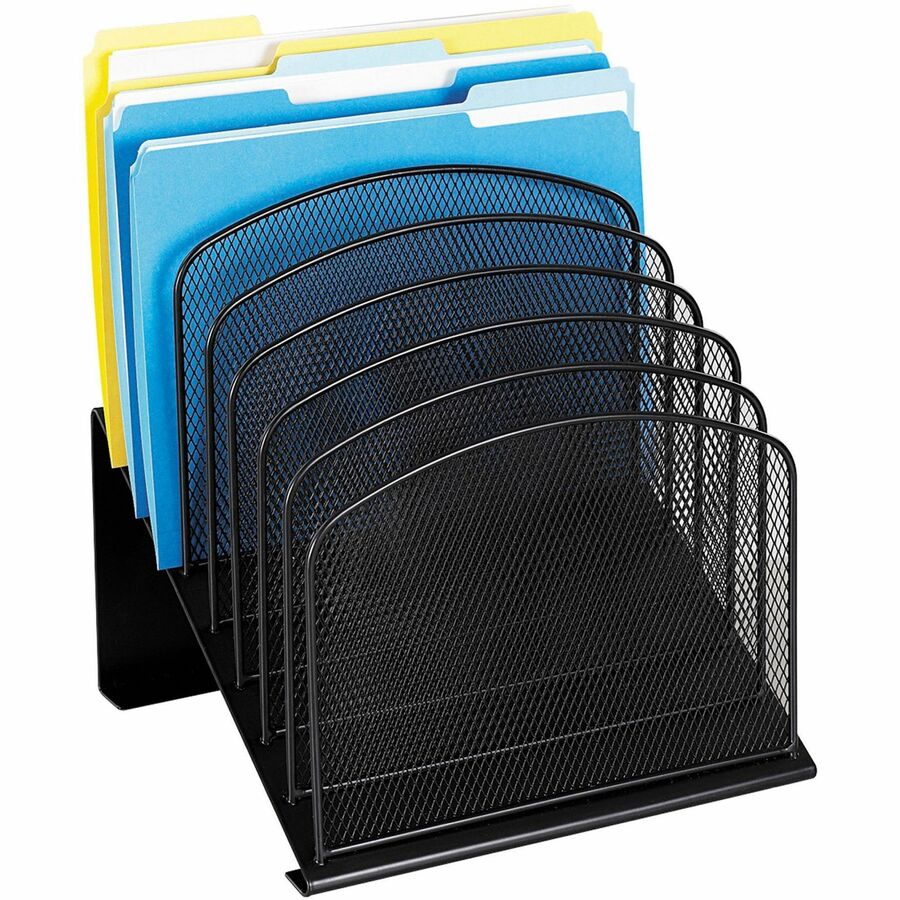 Safco Onyx Wire Mesh Desktop Organizer - 3258BL