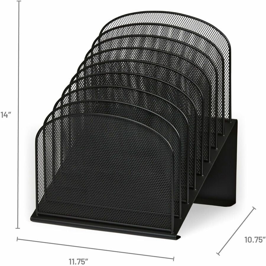 Safco Onyx Wire Mesh Desktop Organizer - 3258BL