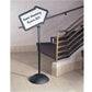 Safco Write Way Dual-sided Directional Sign - 4173BL