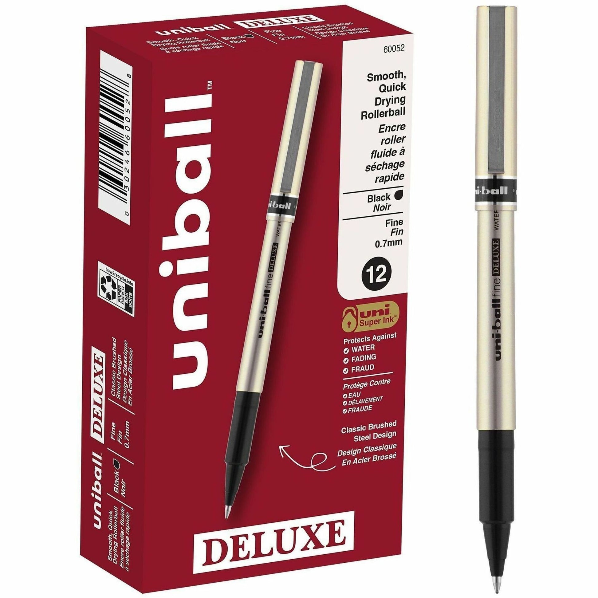 uniball Deluxe Rollerball Pens