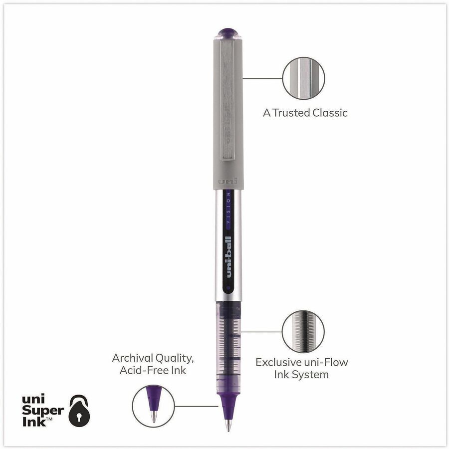 uniball Vision Fine Rollerball Pens - 60382