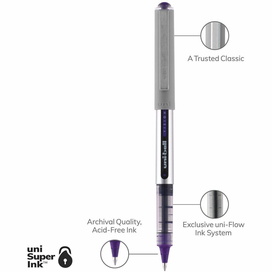 uniball Vision Fine Rollerball Pens - 60382
