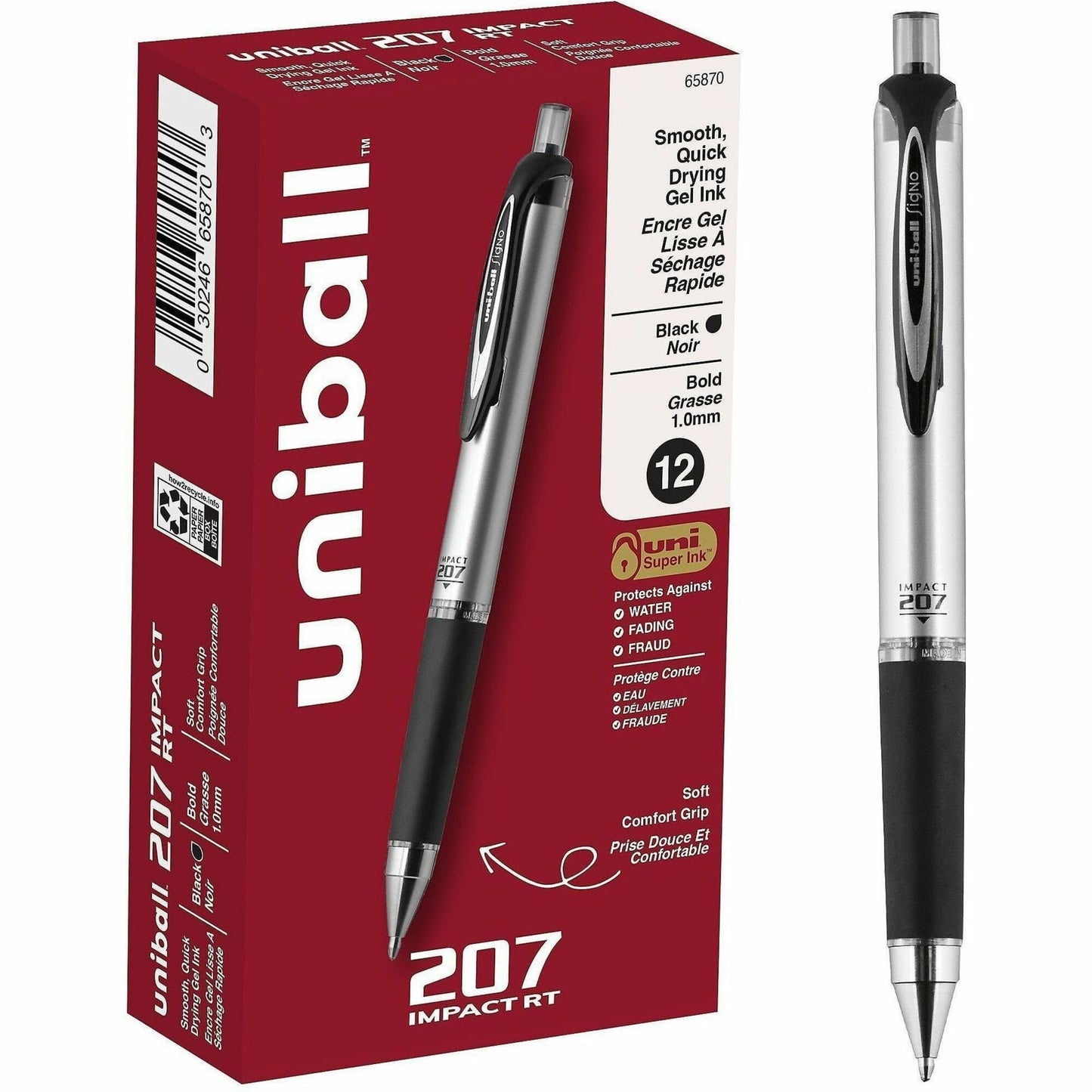 uniball 207 Impact Retractable Gel Pens