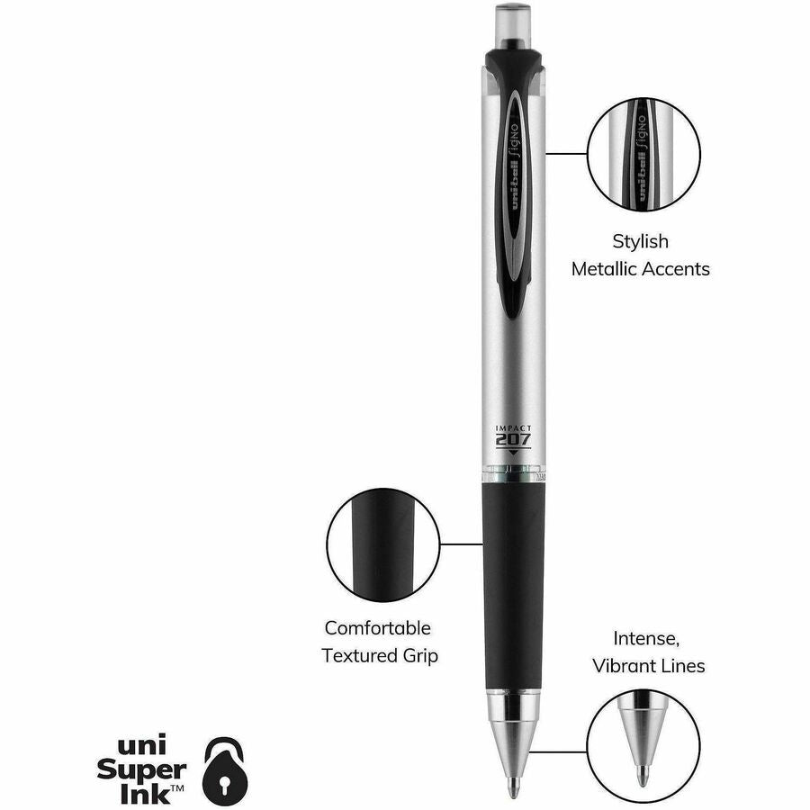 uniball 207 Impact Retractable Gel Pens - 65870