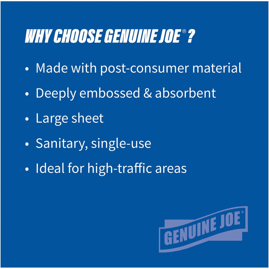 Genuine Joe Paper Towel C-fold 200 sheets White - 21120