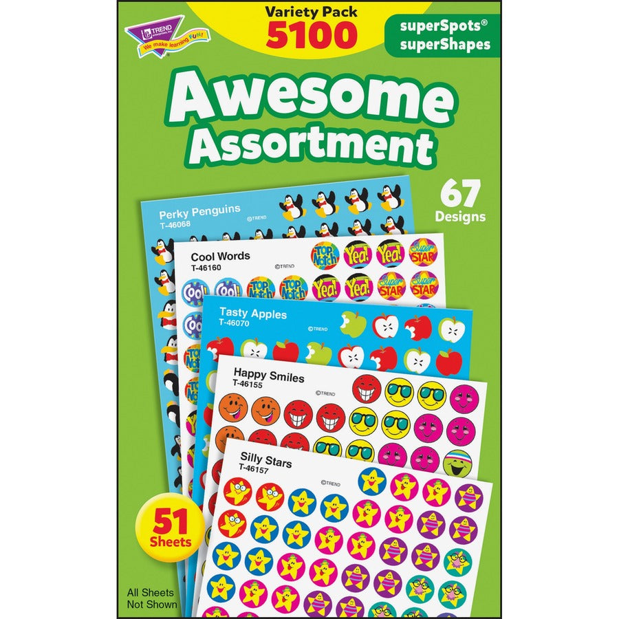 Trend Superspots & Supershapes Stickers - T46826