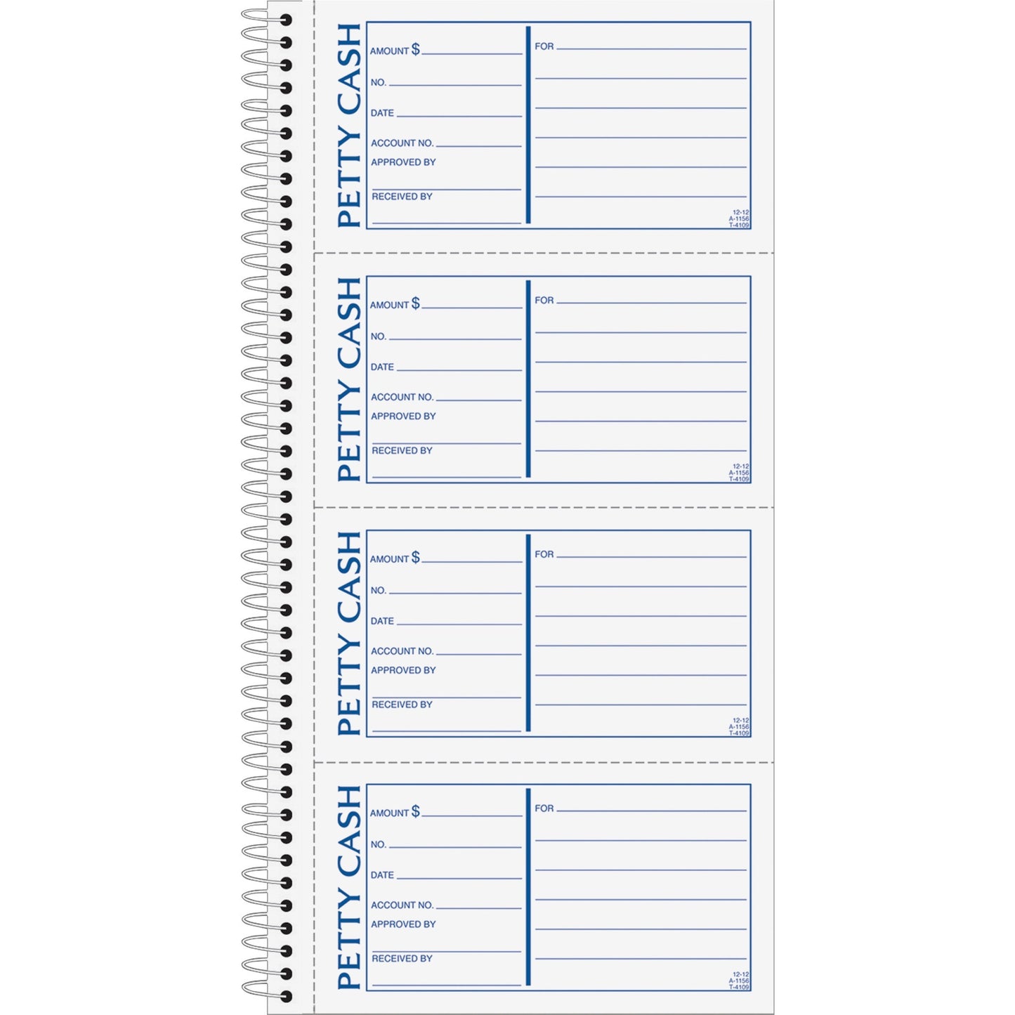 TOPS Duplicate Petty Cash Book