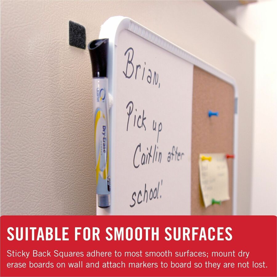 VELCRO&reg; Sticky Back 7/8in Squares White 12 ct - 90073