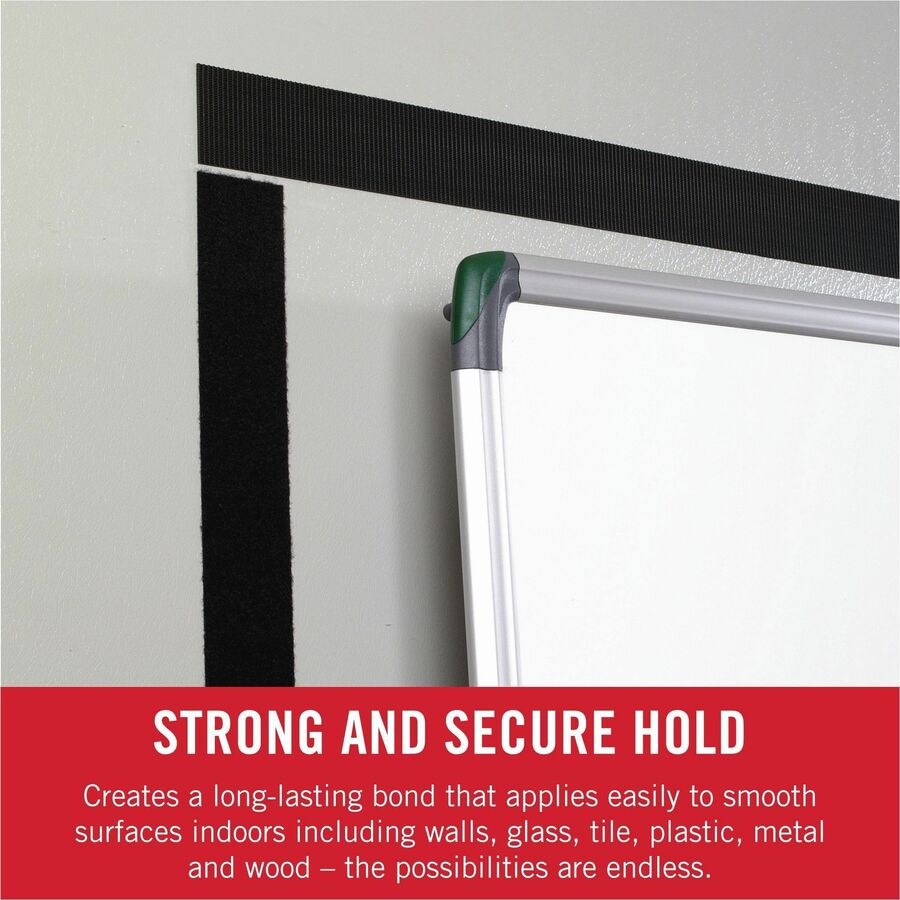 VELCRO&reg; Sticky Back 15ft x 3/4in Roll Black - 90081