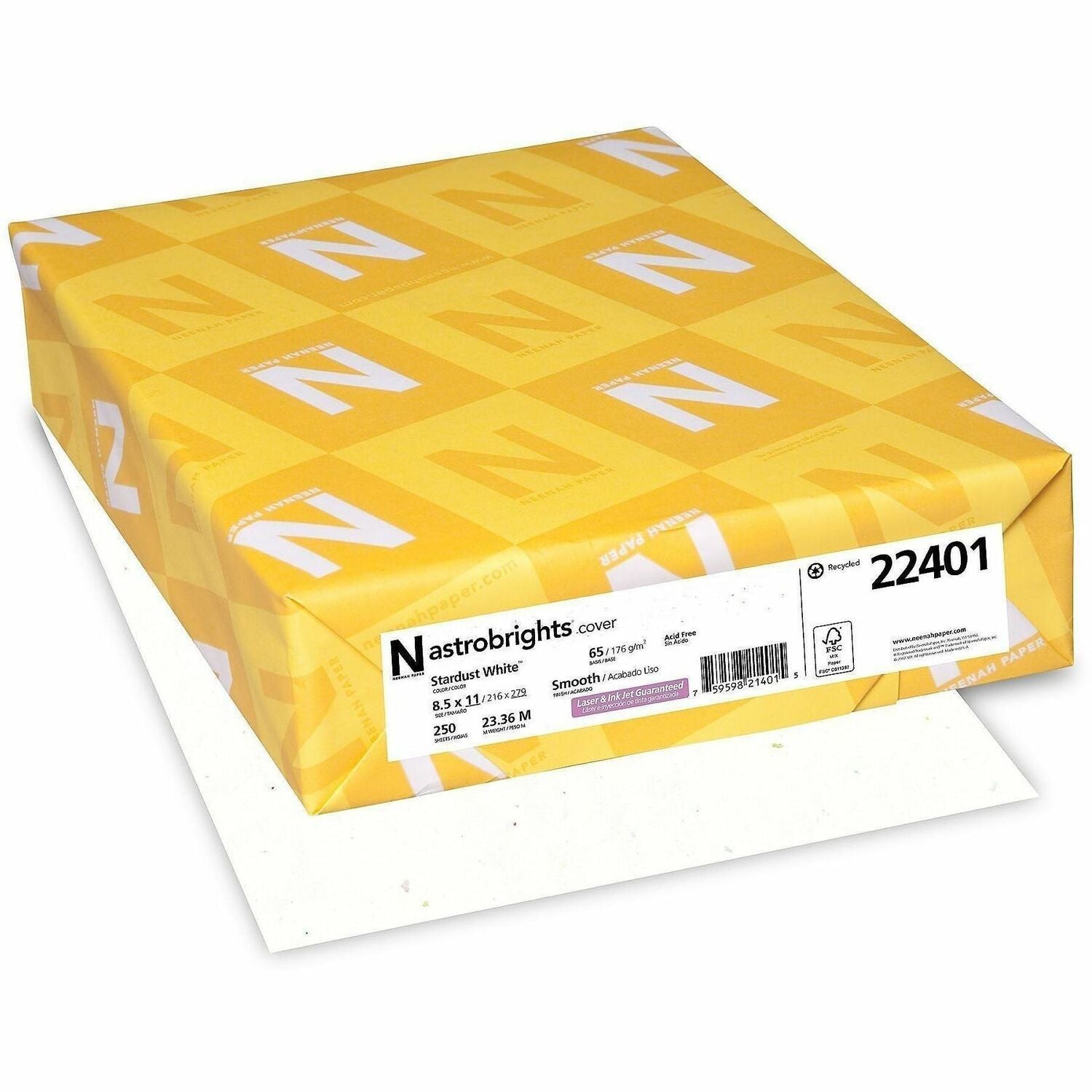 Astrobrights Colored Cardstock - Stardust White