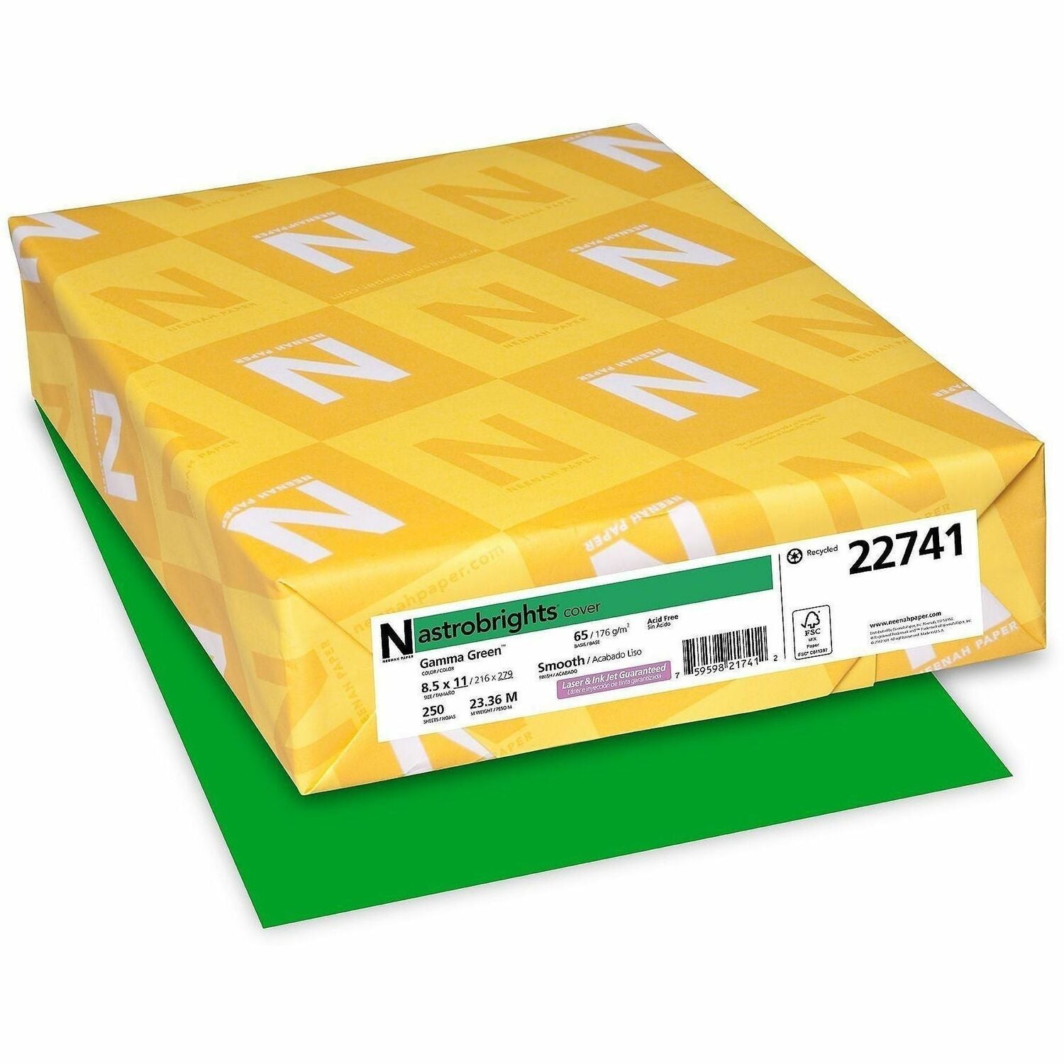 Neenah Color Card Stock - Gamma Green