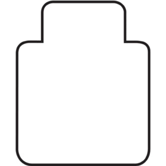 CHAIRMAT, MED LIP       *45x53