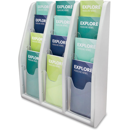 Deflecto Multi-Compartment Literature Display