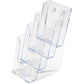 LIT HLDR LEAFLET 4-TIER *CLEAR
