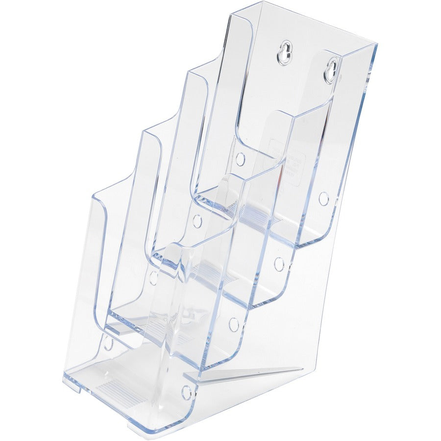 LIT HLDR LEAFLET 4-TIER *CLEAR