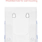 LIT HLDR LEAFLET 4-TIER *CLEAR