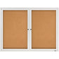 Quartet Enclosed Bulletin Board for Indoor Use