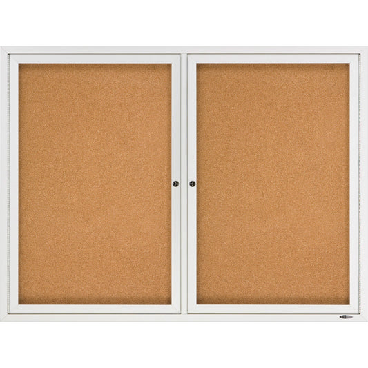 Quartet Enclosed Bulletin Board for Indoor Use