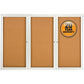 Quartet Enclosed Bulletin Board for Indoor Use - 2367