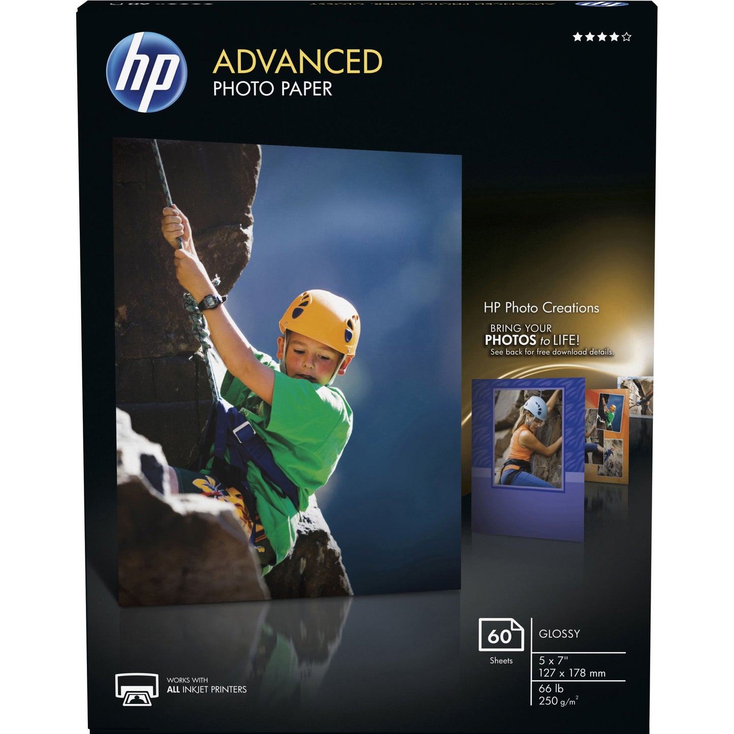 HP Advanced Inkjet Photo Paper - White