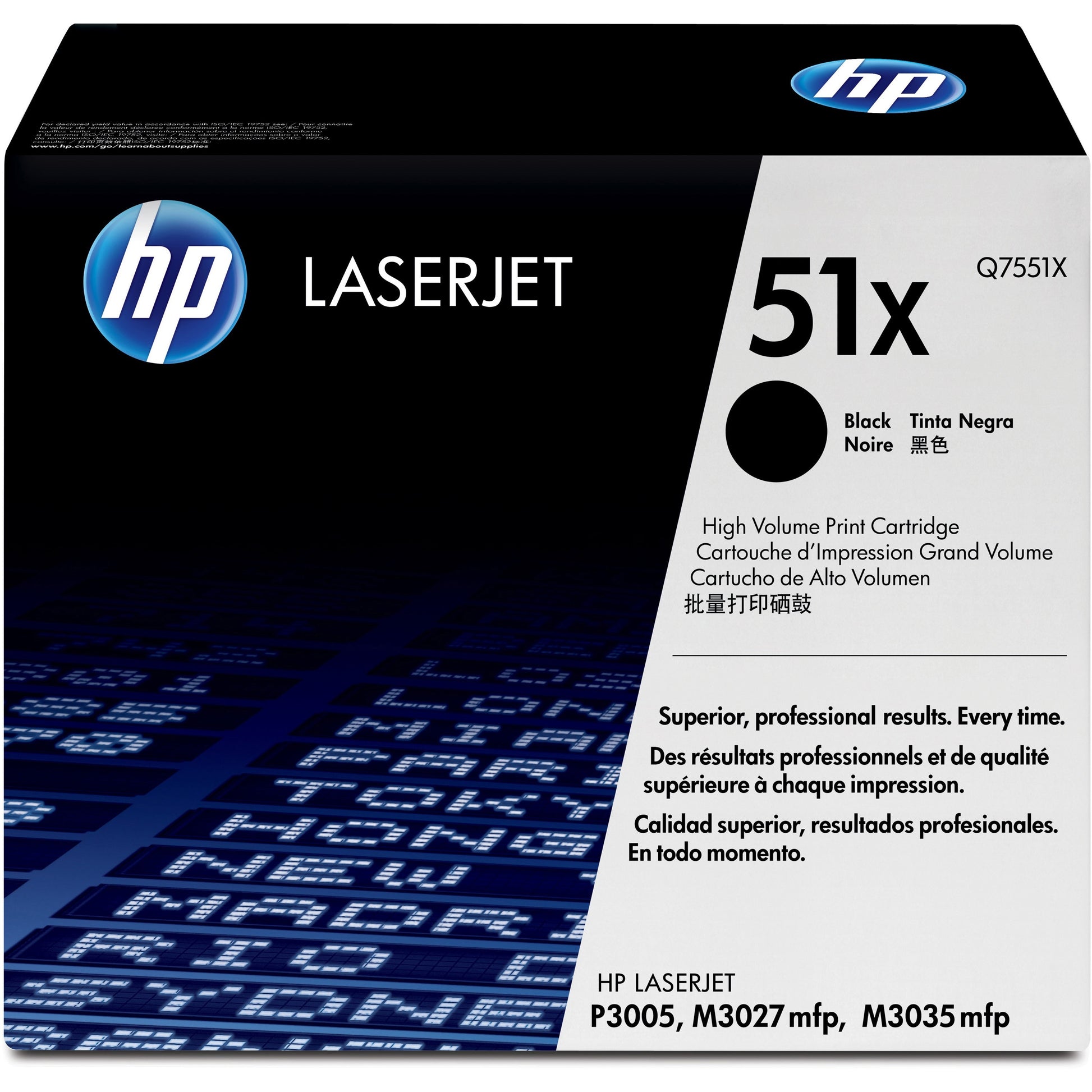 HP 51X (Q7551X) Original Toner Cartridge - Single Pack - Black