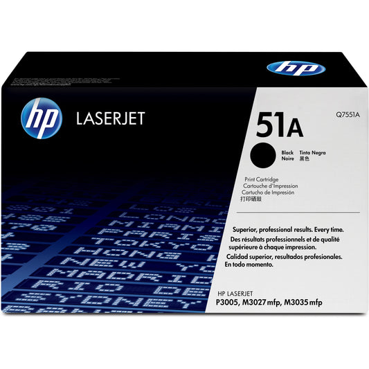 HP 51A (Q7551A) Original Toner Cartridge - Single Pack - Black